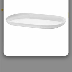 Oval serving tray